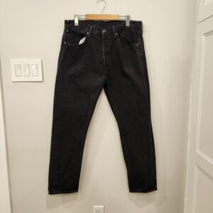 Levis 501 XX CT Jeans Mens 34x30 Button Fly Retro Black Denim Custom Tapered VTG